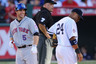 ANAHEIM CA:  National League All-Star David Wright #5 of the New York Mets and American League All-Star Robinson Cano #24 of the New York Yankees during the 81st MLB All-Star Game at Angel Stadium of Anaheim in Anaheim California.  (Photo by Lisa Blumenfeld/Getty Images)