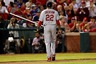 ARLINGTON, TX:  Edwin Jackson #22 of the St. Louis Cardinals is removed from the game in the sixth inning during Game Four of the MLB World Series at Rangers Ballpark in Arlington in Arlington, Texas.  (Photo by Tom Pennington/Getty Images)