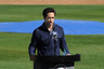 Ryan Braun of the Milwaukee Brewers talks to the media prior to spring workouts at Maryvale Baseball Park in Phoenix, Arizona.  (Photo by Norm Hall/Getty Images)