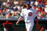 Mesa, AZ, USA; Chicago Cubs relief pitcher Jeff Samardzija (29) walks off the mound during the third inning against the Cincinnati Reds at HoHoKam Park. Mandatory Credit: Debby Wong-US PRESSWIRE