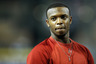 PHOENIX, AZ:  Justin Upton #10 of the Arizona Diamondbacks looks on during batting practice before taking on the Milwaukee Brewers in Game Three of the National League Division Series at Chase Field in Phoenix, Arizona.  (Photo by Christian Petersen/Getty Images)