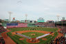 Pre-game activities before a game between the Boston Red Sox and the New York Yankees at Fenway Park in Boston, Massachusetts. (Photo by Gail Oskin/Getty Images)
