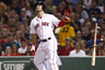Boston, MA, USA; Boston Red Sox right fielder Cody Ross hits a double against the Chicago White Sox during the sixth inning at Fenway Park. Credit: Mark L. Baer-US PRESSWIRE