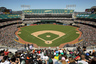 A general view during the San Francisco Giants game against the Oakland Athletics at the Oakland-Alameda County Coliseum in Oakland, California.  (Photo by Ezra Shaw/Getty Images)