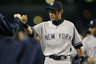 Jul 23, 2012; Seattle, WA, USA; New York Yankees right fielder Ichiro Suzuki (31) celebrates with his new teammates after the final out of a 4-1 victory over the Seattle Mariners at Safeco Field. Mandatory Credit: Joe Nicholson-US PRESSWIRE