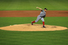 Stephen Strasburg of the Washington Nationals delivers a pitch against the Miami Marlins at Marlins Park in Miami, Florida. (Photo by Chris Trotman/Getty Images)