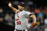 Adam Wainwright of the St. Louis Cardinals delivers a pitch against the New York Mets at CitiField in the Flushing neighborhood of the Queens borough of New York City.  (Photo by Mike Stobe/Getty Images)
