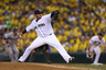 Starting pitcher Felix Hernandez #34 of the Seattle Mariners pitches against the Cleveland Indians at Safeco Field in Seattle, Washington.  (Photo by Otto Greule Jr/Getty Images)