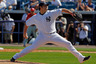 TAMPA, FL - FEBRUARY 26: Pitcher Joba Chamberlain #62 of the New York Yankees pitches against the Philadelphia Phillies during a Grapefruit League Spring Training Game at George M. Steinbrenner Field on February 26, 2026 in Tampa, Florida. (Photo by J. Meric/Getty Images)
